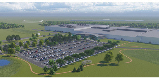 미국 오하이오주 로드타운에 설립될 LG화학과 GM의 합작법인 얼티엄 셀즈의 배터리 셀 제조공장 렌더링 이미지.<GM 미국 홈페이지>